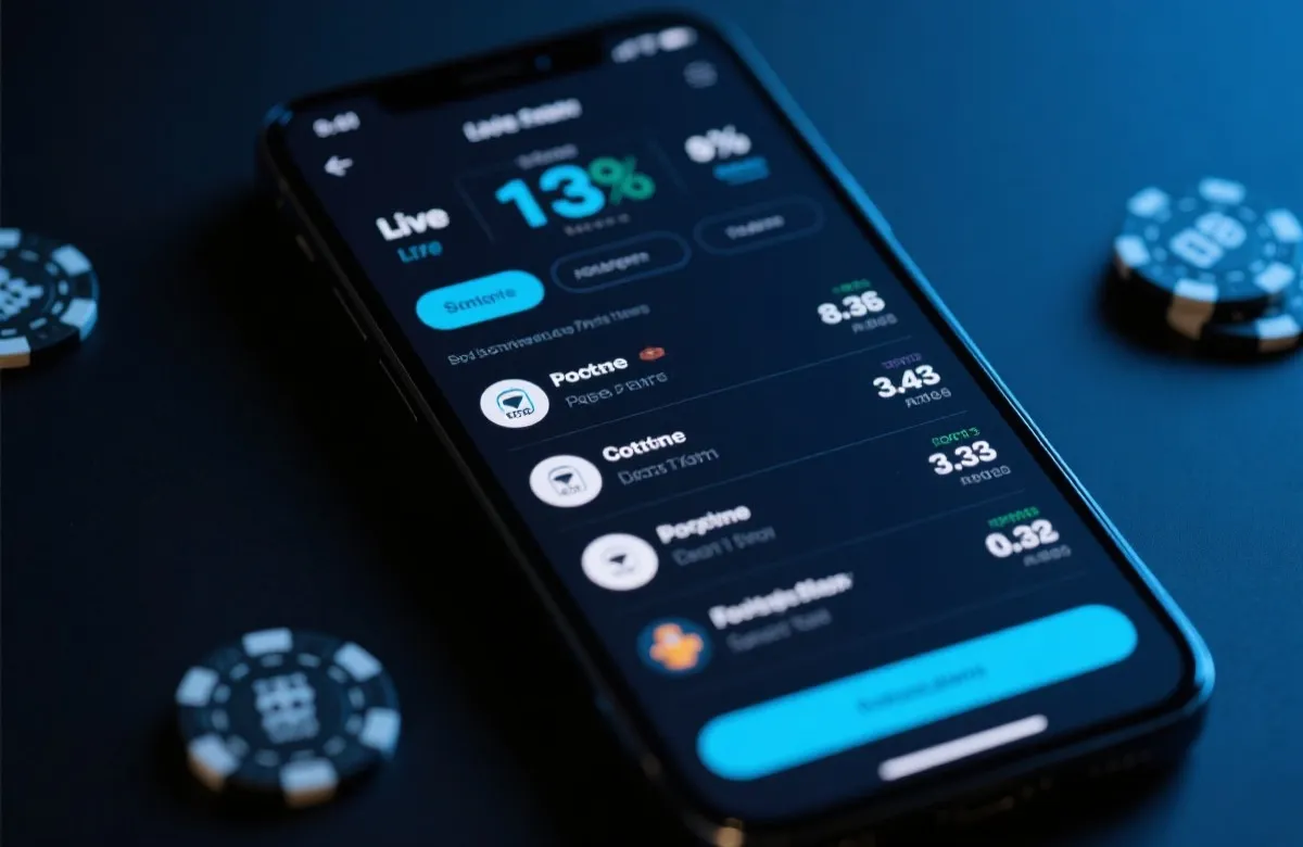 手机端赛事列表与实时比分示意图