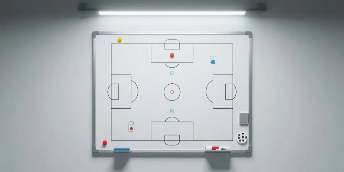 足球战术与数据分析示意图